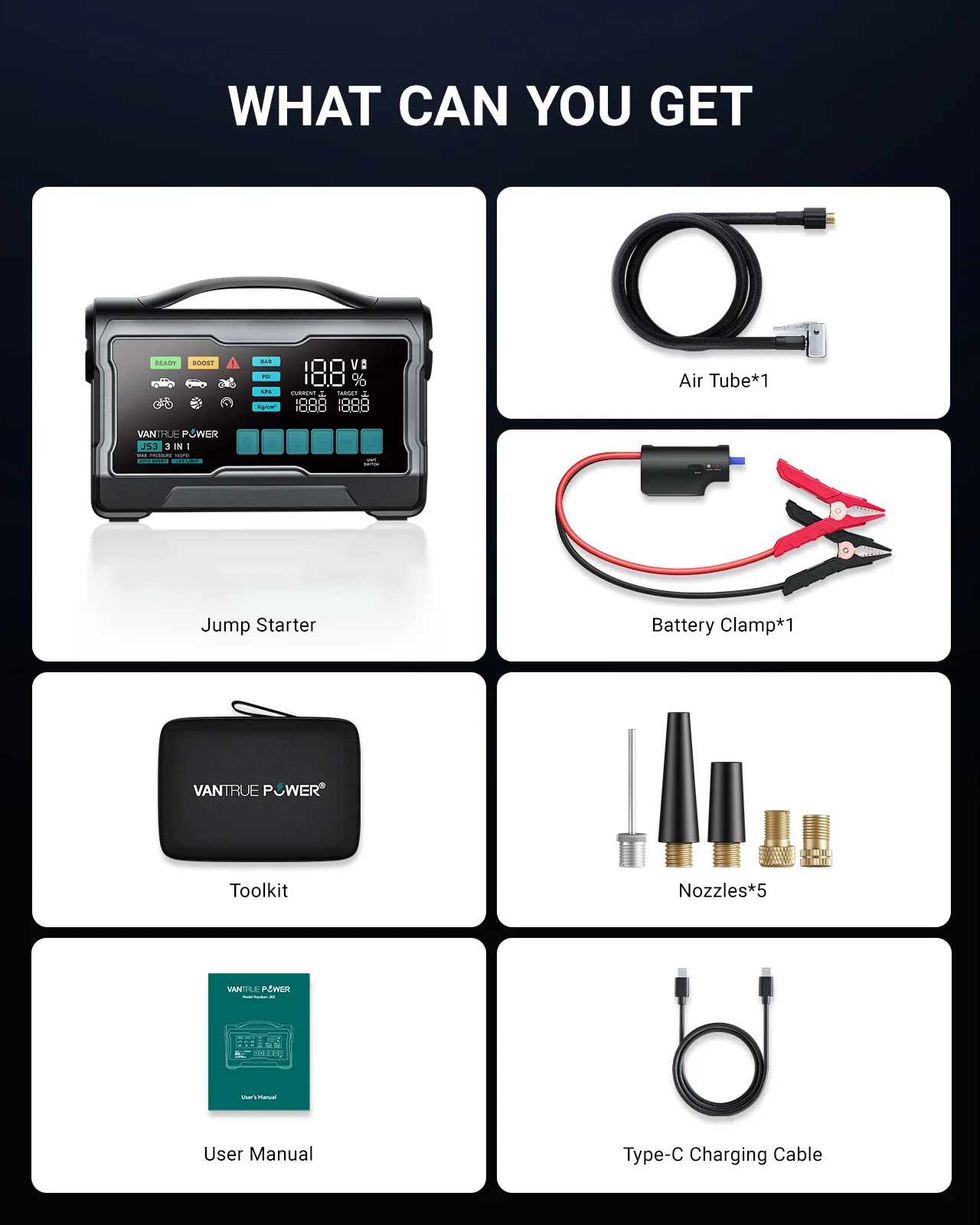 JS3 All-in-One Jump Starter & Air Compressor - Image 8
