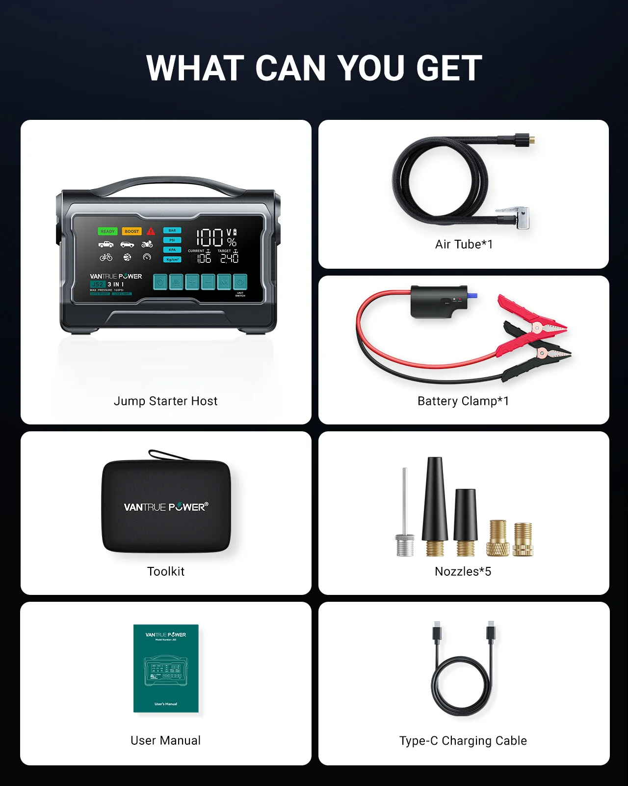 JS2 All-in-One Jump Starter & Air Compressor - Image 8